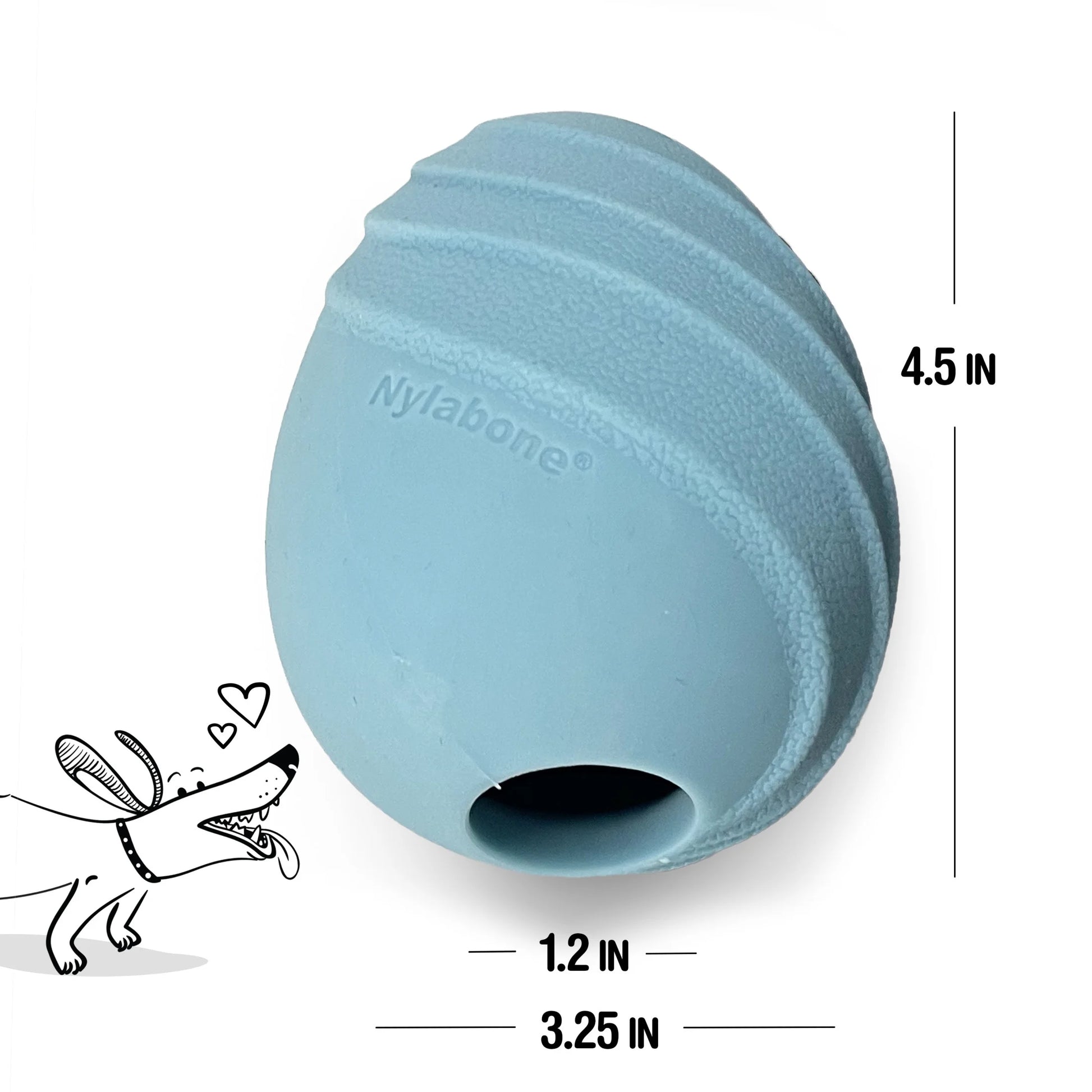 Eggi Interactive Dog Toy, Lightweight Bouncy Treat Toy, Creative Play & Exercise